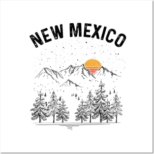 New Mexico State Vintage Retro Posters and Art